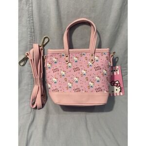 NEW Sanrio Hello Kitty Pink Mini Purse Cross Body Bag w/ Hello Kitty & Bear